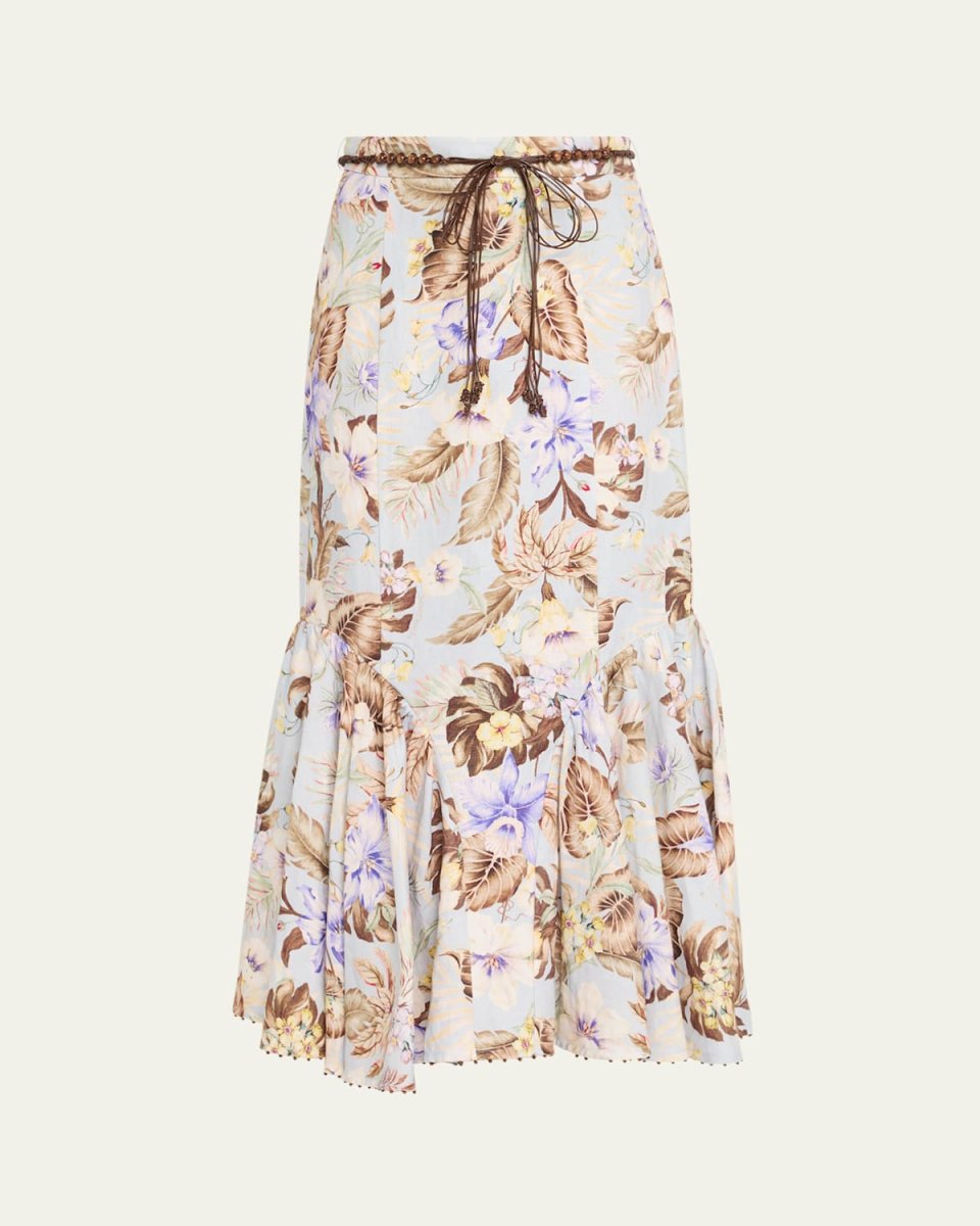 Coco Fit-&-Flare Midi Skirt